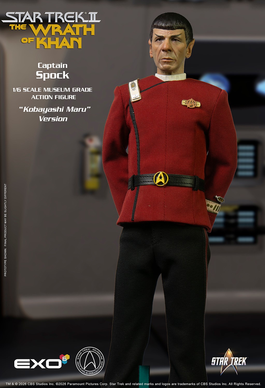 Star Trek Captain Spock (Kobayashi Maru Version) Sixth Scale Figure  Collector Edition (Prototype Shown) View 6