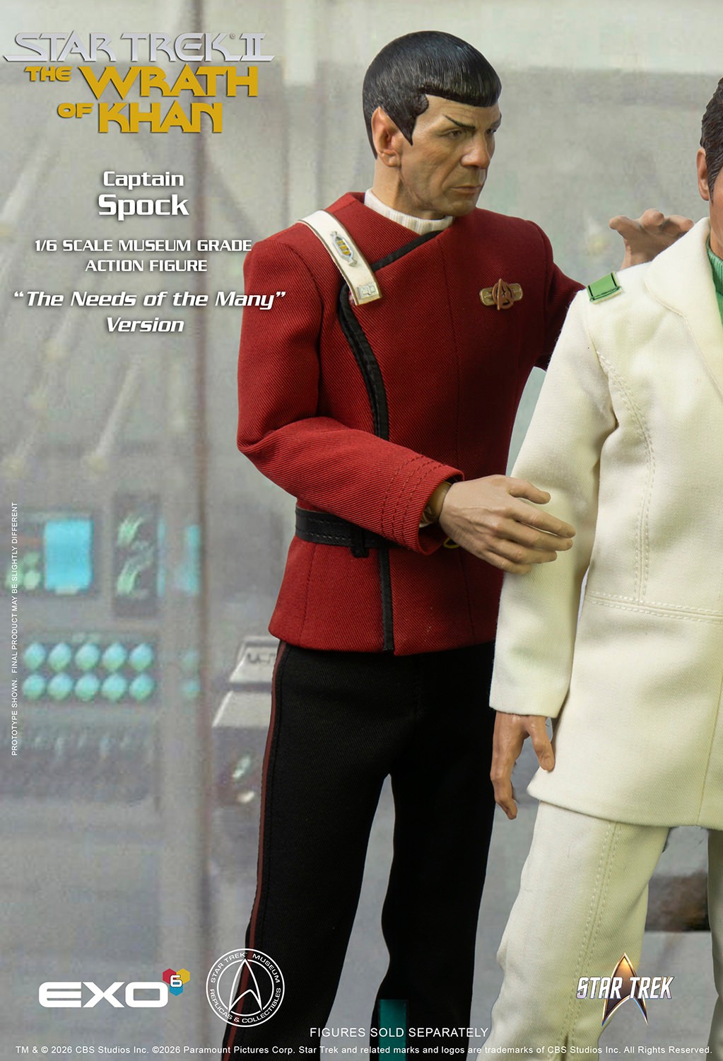 Star Trek Captain Spock (Needs of the Many Version) Sixth Scale Figure  (Prototype Shown) View 3