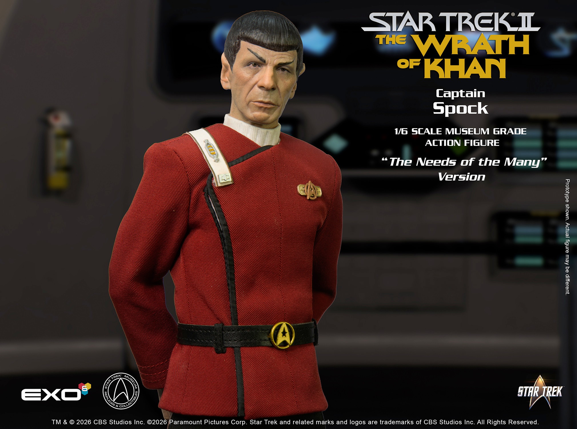 Star Trek Captain Spock (Needs of the Many Version) Sixth Scale Figure  (Prototype Shown) View 5