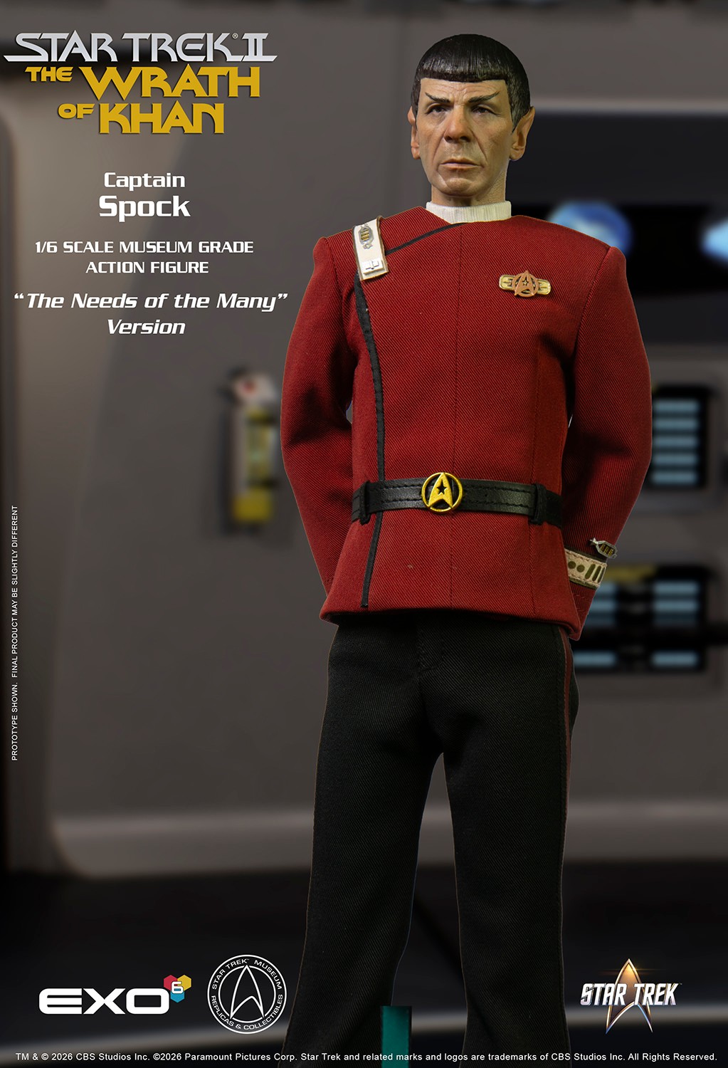 Star Trek Captain Spock (Needs of the Many Version) Sixth Scale Figure  (Prototype Shown) View 6