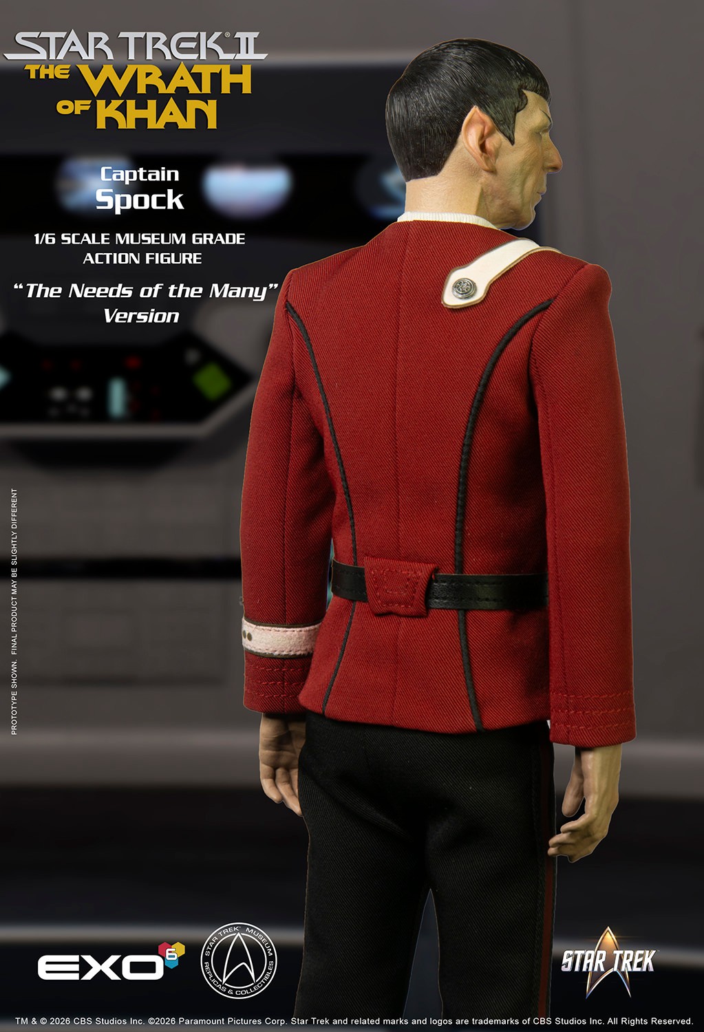 Star Trek Captain Spock (Needs of the Many Version) Sixth Scale Figure  (Prototype Shown) View 7