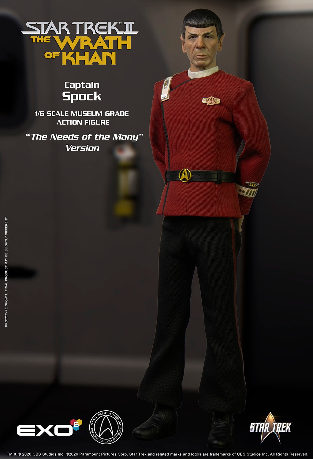 Star Trek Captain Spock (Needs of the Many Version) Sixth Scale Figure  (Prototype Shown) View 8