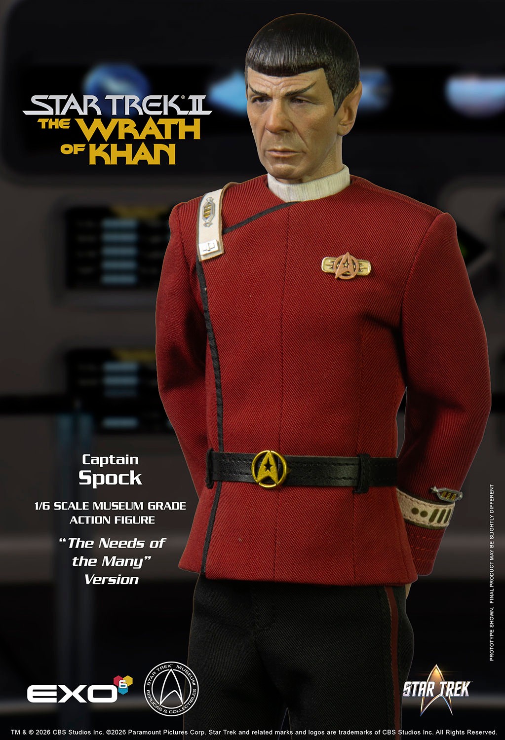 Star Trek Captain Spock (Needs of the Many Version) Sixth Scale Figure  (Prototype Shown) View 9