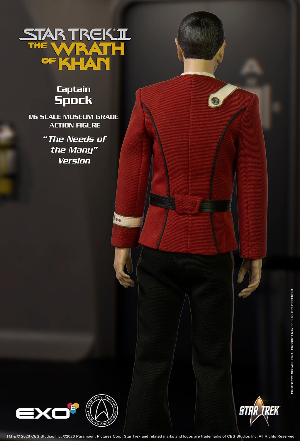Star Trek Captain Spock (Needs of the Many Version) Sixth Scale Figure  (Prototype Shown) View 10
