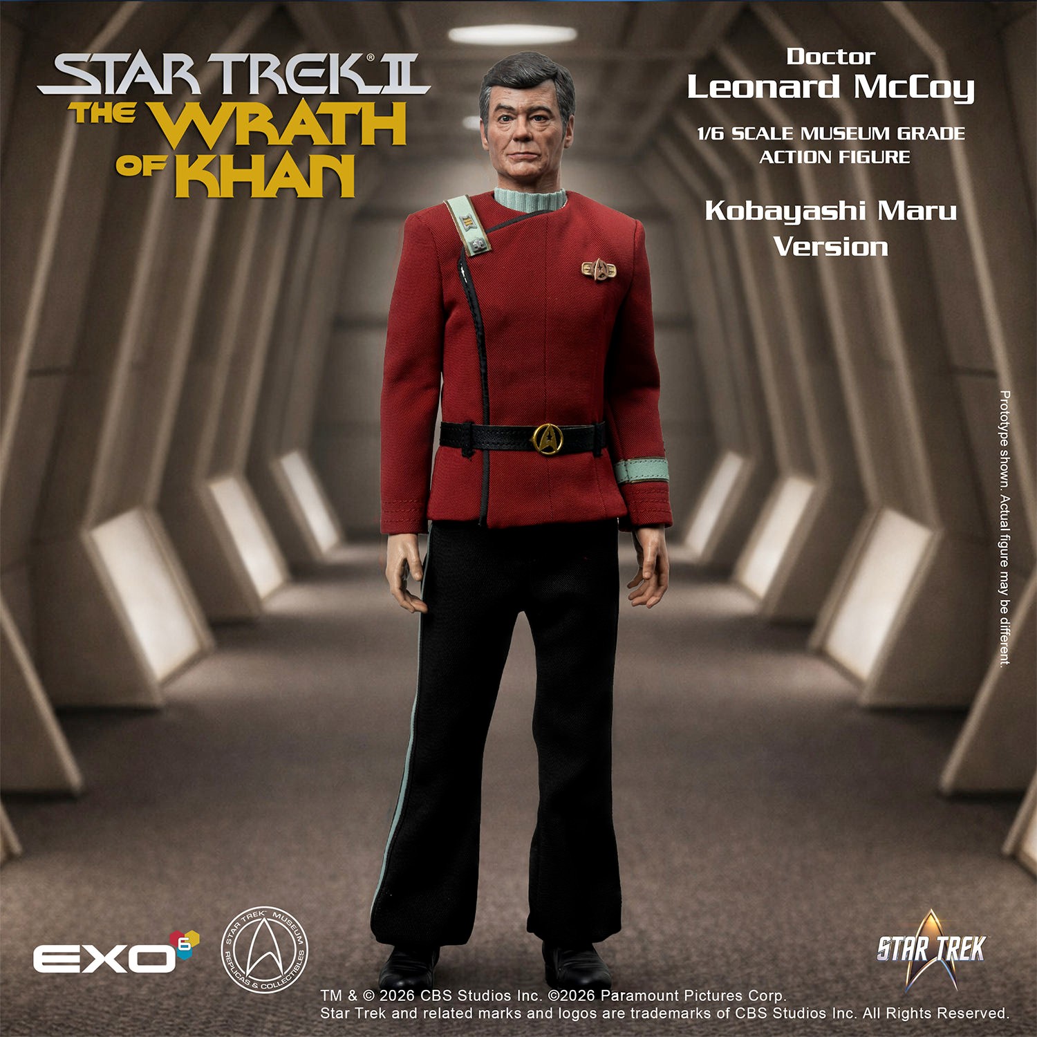 Star Trek Dr. Leonard McCoy (Kobayashi Maru Version) Sixth Scale Figure  Collector Edition (Prototype Shown) View 1