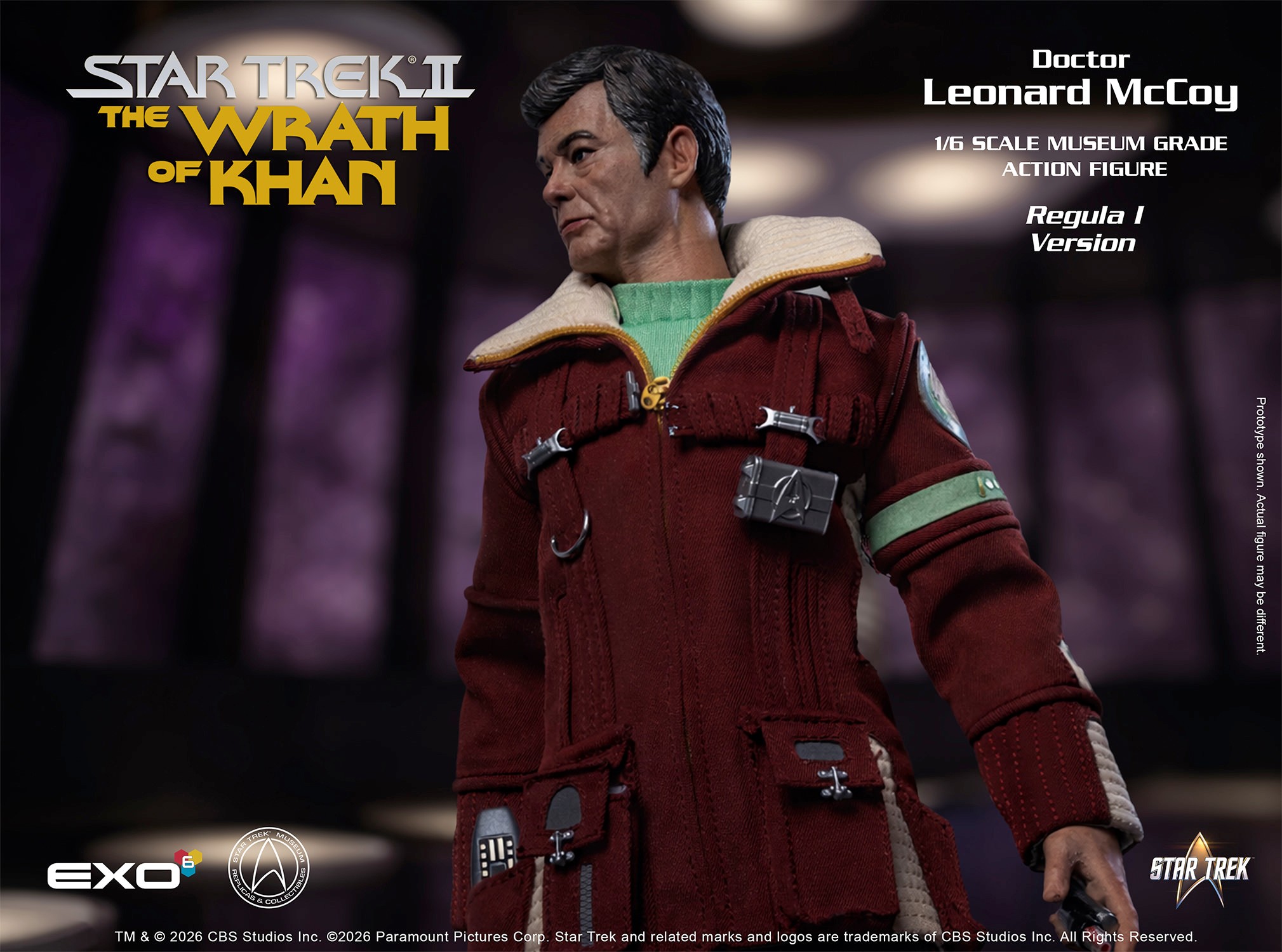 Star Trek Dr. Leonard McCoy (Regula I Version) Sixth Scale Figure  (Prototype Shown) View 3