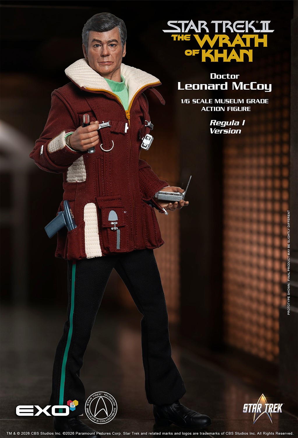 Star Trek Dr. Leonard McCoy (Regula I Version) Sixth Scale Figure  (Prototype Shown) View 4