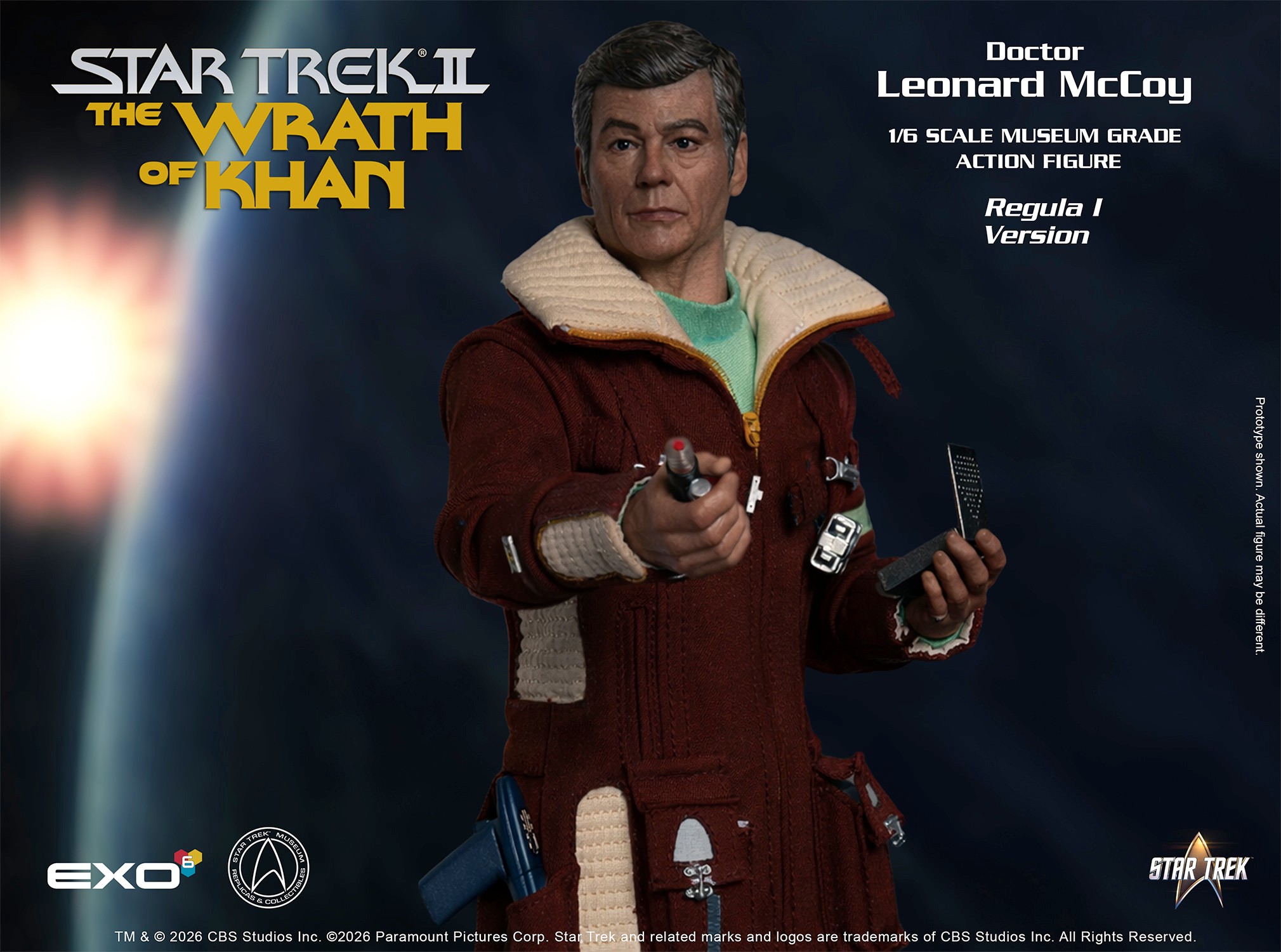 Star Trek Dr. Leonard McCoy (Regula I Version) Sixth Scale Figure  (Prototype Shown) View 5