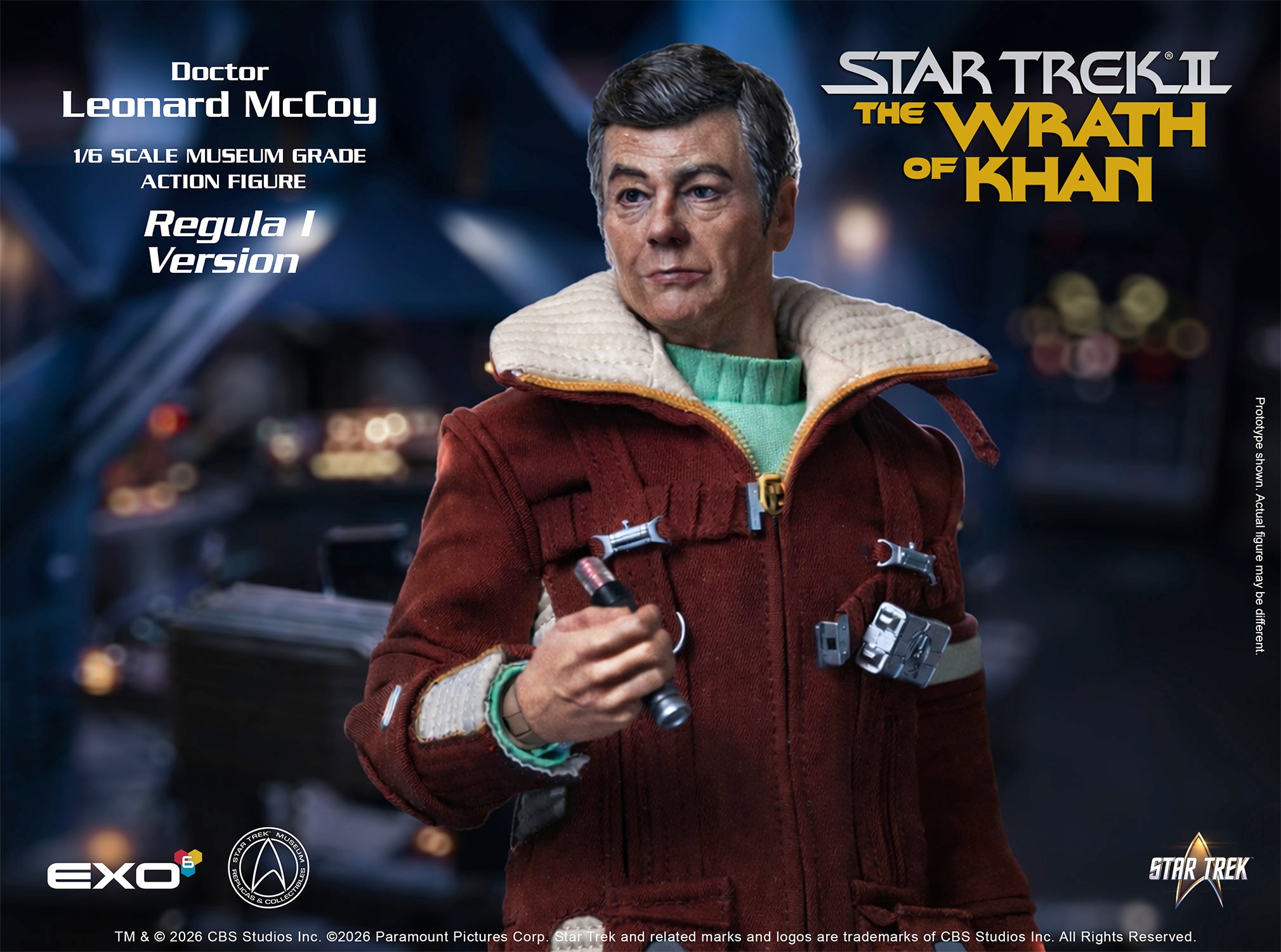 Star Trek Dr. Leonard McCoy (Regula I Version) Sixth Scale Figure  (Prototype Shown) View 6