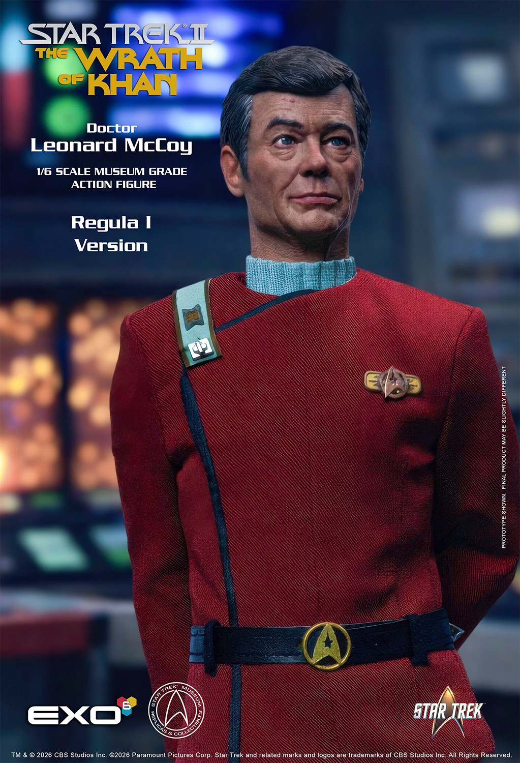 Star Trek Dr. Leonard McCoy (Regula I Version) Sixth Scale Figure  (Prototype Shown) View 7