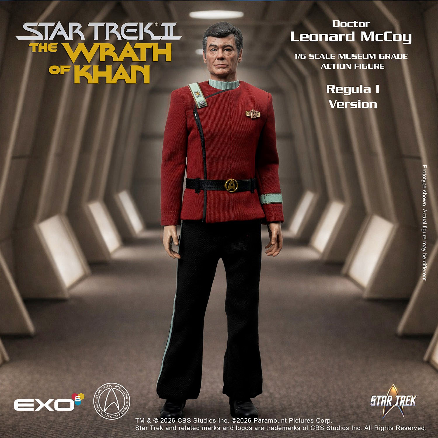 Star Trek Dr. Leonard McCoy (Regula I Version) Sixth Scale Figure  (Prototype Shown) View 8