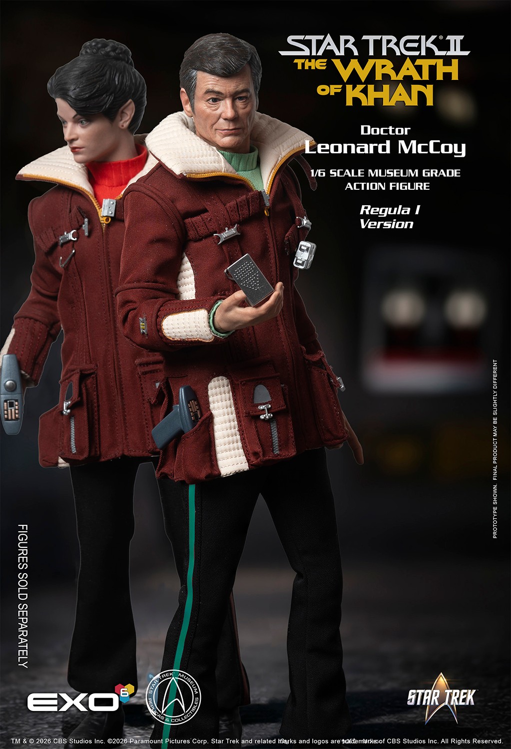 Star Trek Dr. Leonard McCoy (Regula I Version) Sixth Scale Figure  (Prototype Shown) View 9