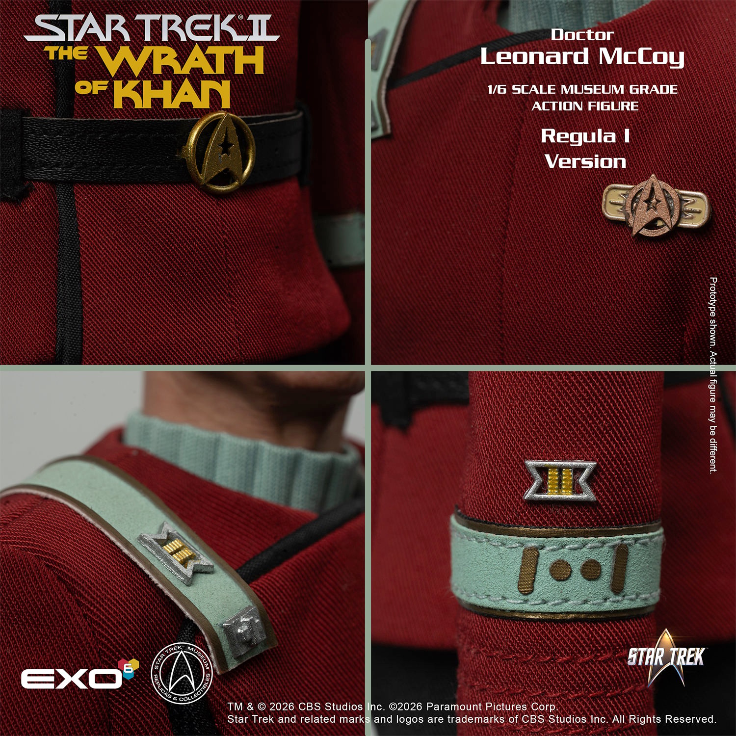 Star Trek Dr. Leonard McCoy (Regula I Version) Sixth Scale Figure  (Prototype Shown) View 11