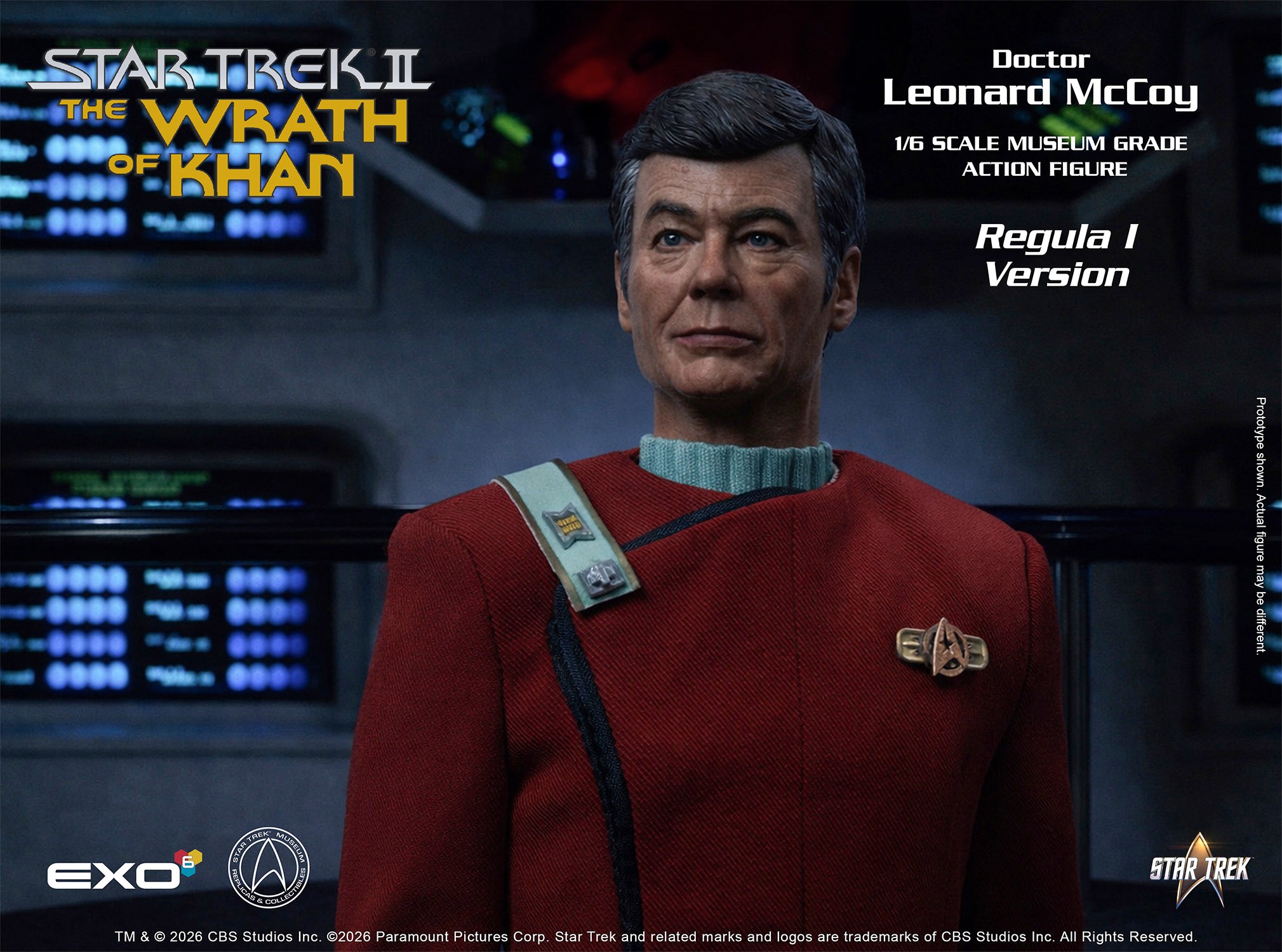 Star Trek Dr. Leonard McCoy (Regula I Version) Sixth Scale Figure  (Prototype Shown) View 12