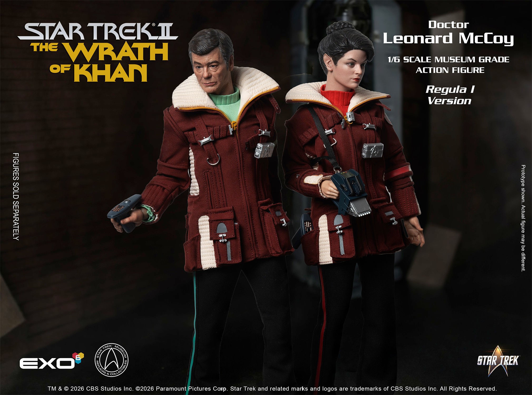 Star Trek Dr. Leonard McCoy (Regula I Version) Sixth Scale Figure  (Prototype Shown) View 14