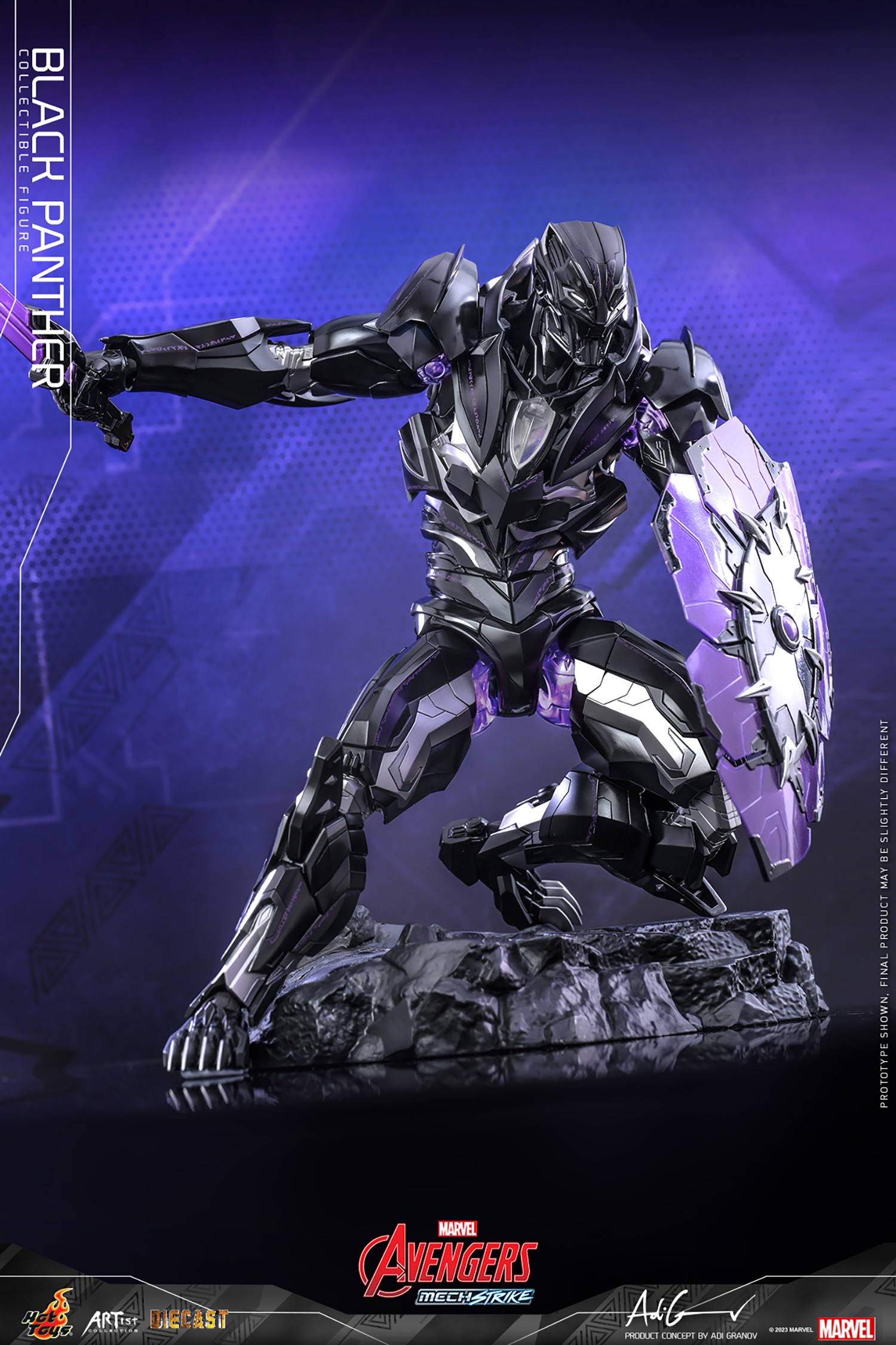 Black panther shop transformer toy