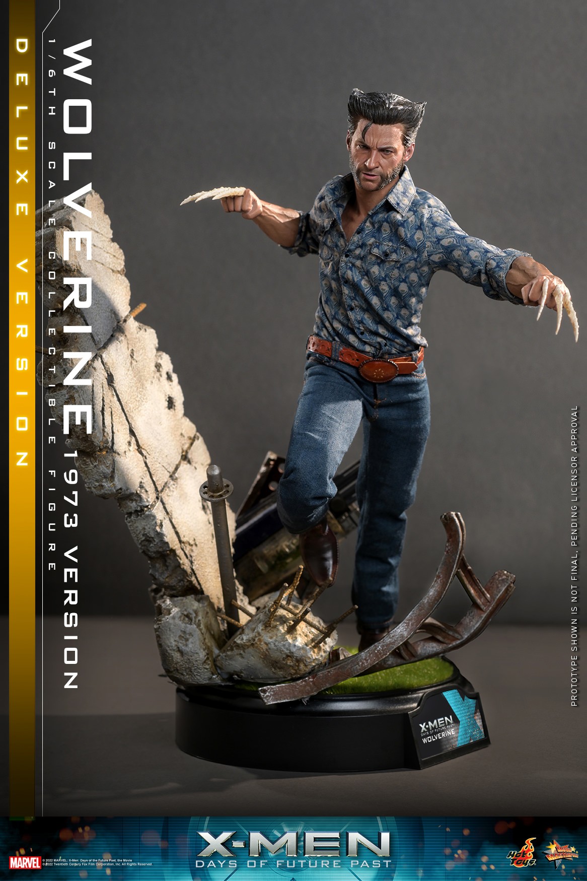 Marvel Wolverine (1973 Version) (Deluxe Version) Sixth Scale Figure  (Prototype Shown) View 15