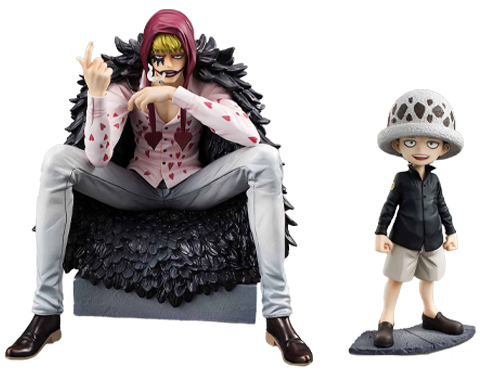 Portrait of Pirates Corazon & Law