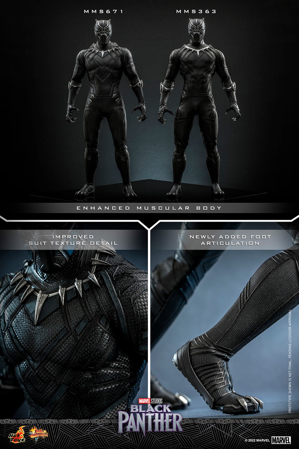 Hot toys on sale black panther price