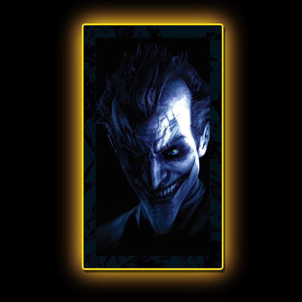 Batman Arkham Asylum Villain LED Mini-Poster Light- Prototype Shown