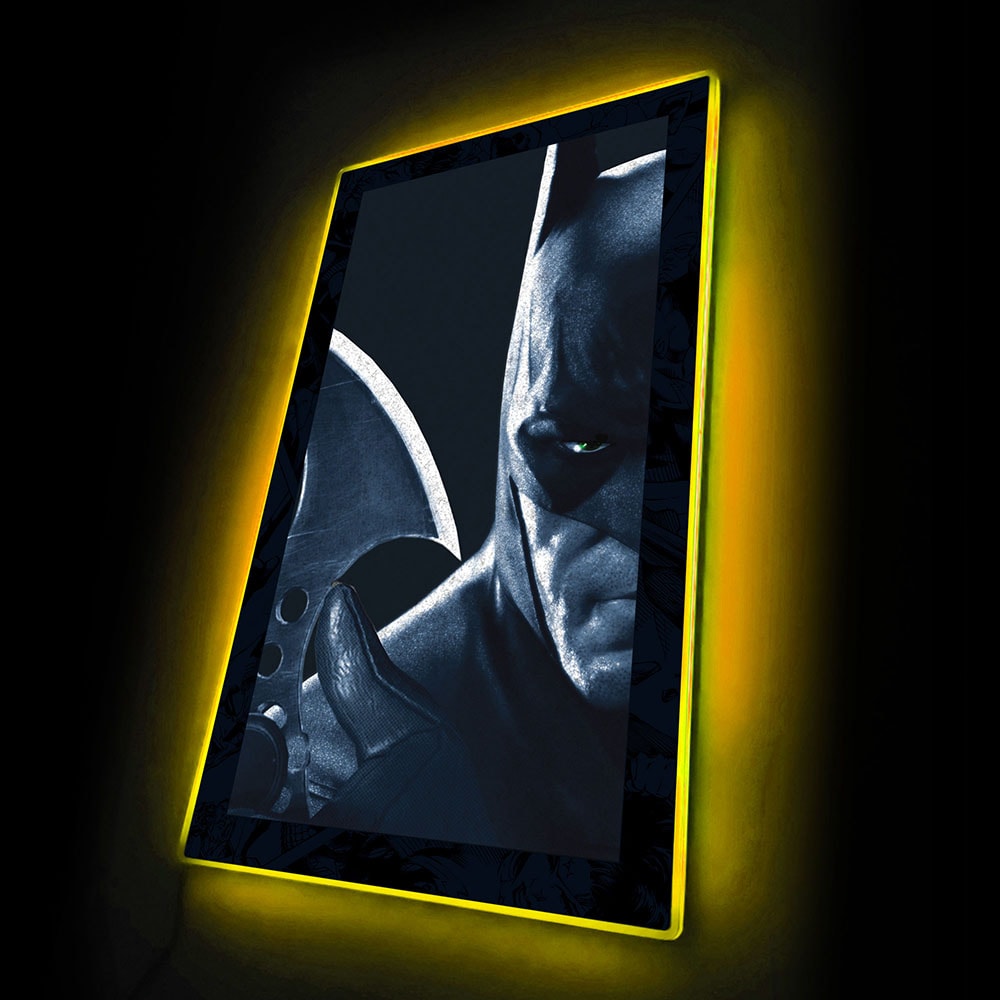Batman Arkham City Batarang LED Mini-Poster Light- Prototype Shown