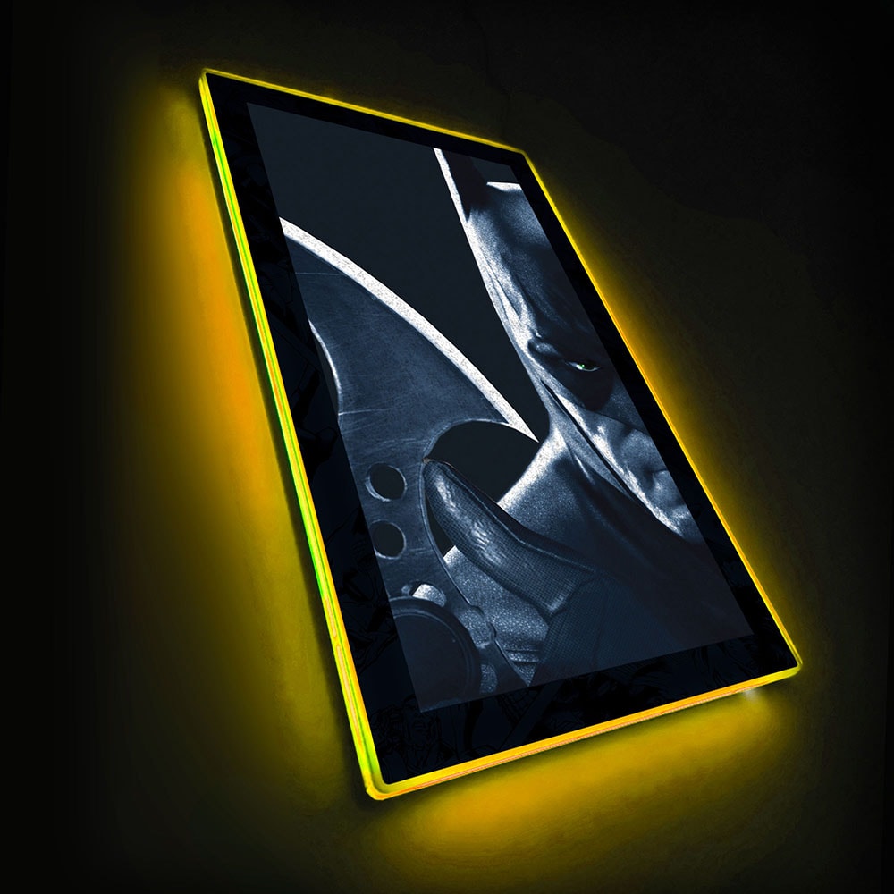 Batman Arkham City Batarang LED Mini-Poster Light- Prototype Shown