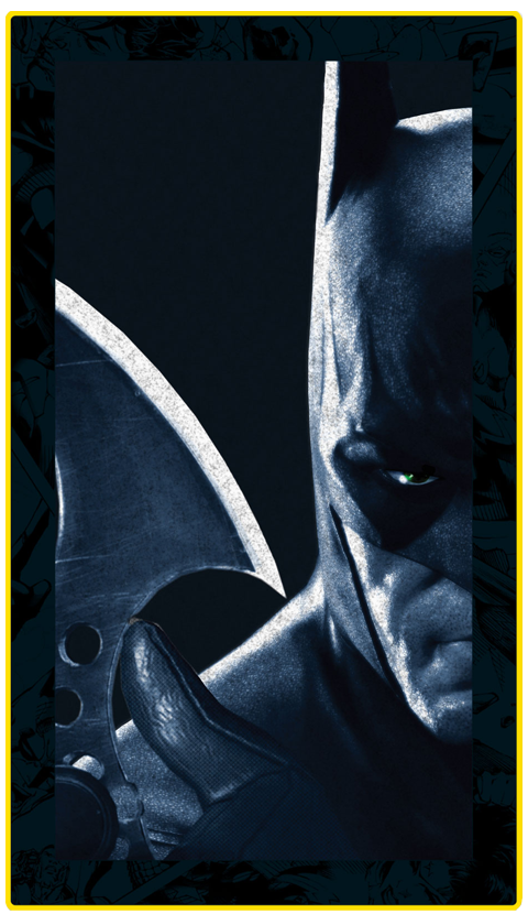 Batman Arkham City Batarang LED Mini-Poster Light- Prototype Shown