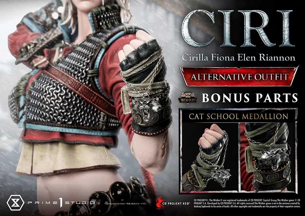 The Witcher 3: Wild Hunt Cirilla Fiona Elen Riannon Alternative Outfit (Deluxe Bonus Version) Statues  (Prototype Shown) View 1