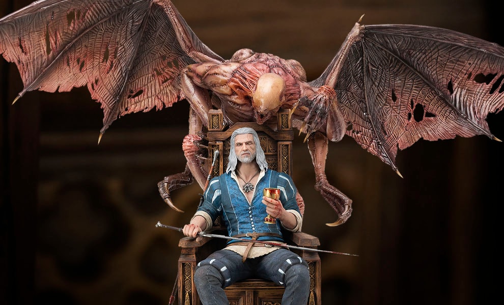 The Witcher 3: Wild Hunt Geralt Deluxe Quarter Scale Statue  (Prototype Shown) View 2
