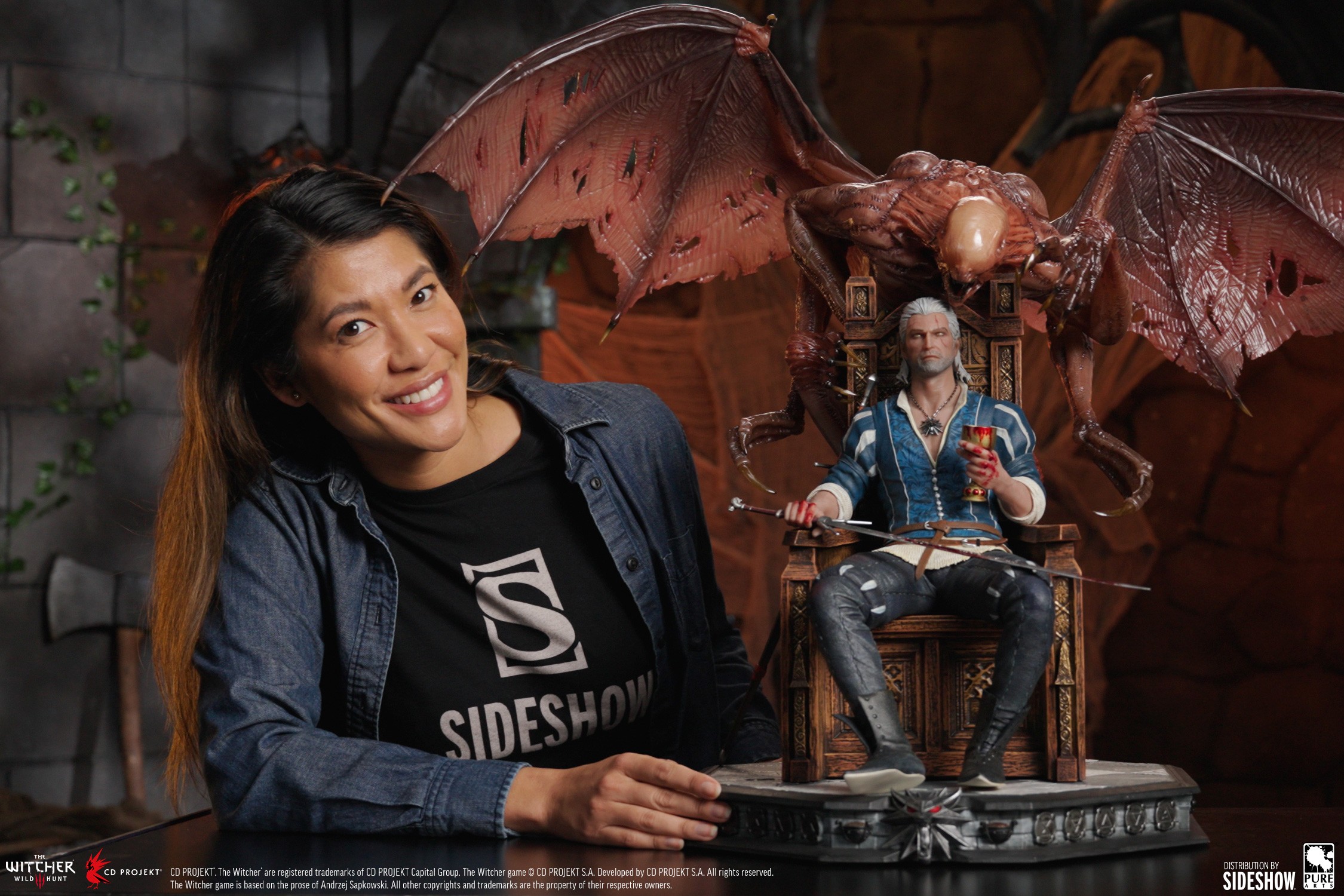 The Witcher 3: Wild Hunt Geralt Deluxe Quarter Scale Statue  (Prototype Shown) View 1