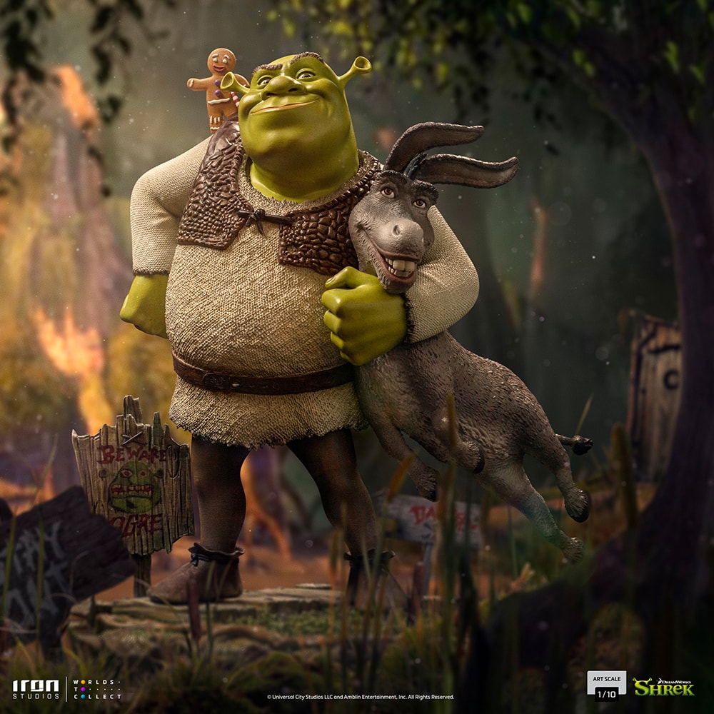 Shrek, Donkey and The Gingerbread Man