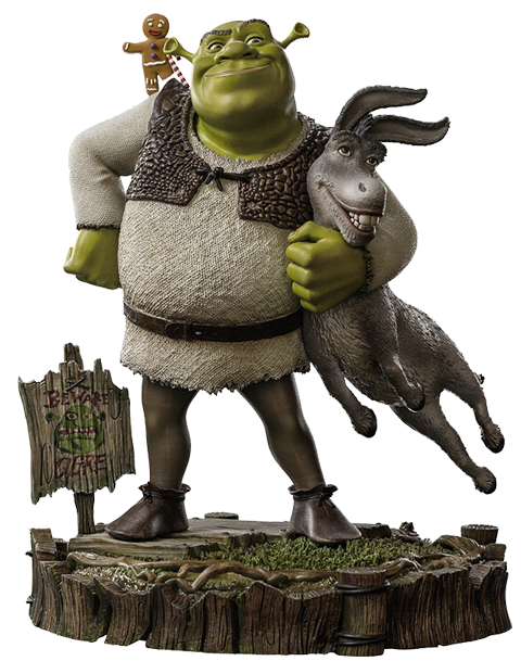 Shrek, Donkey and The Gingerbread Man