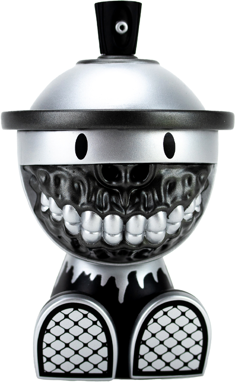 Clutter Studios Grinbot Metallic Collectible Figure  (Prototype Shown) View 15