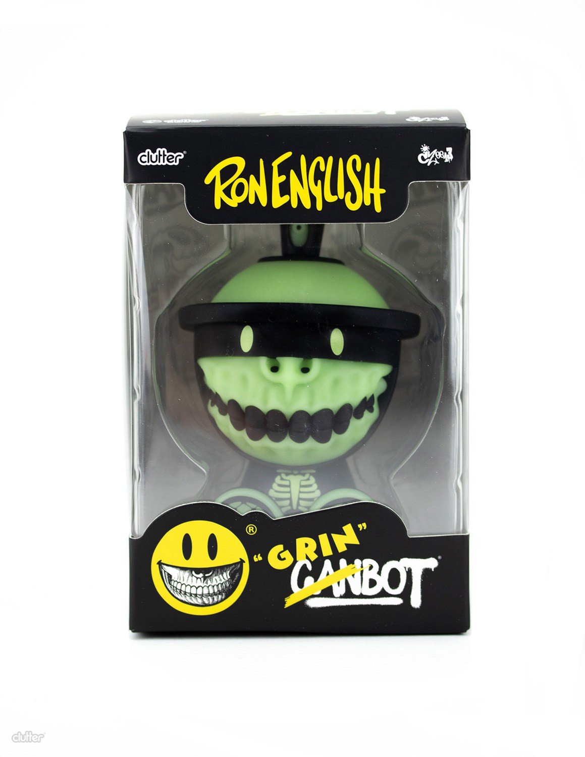 Clutter Studios Grinbot GID Collectible Figure  (Prototype Shown) View 6