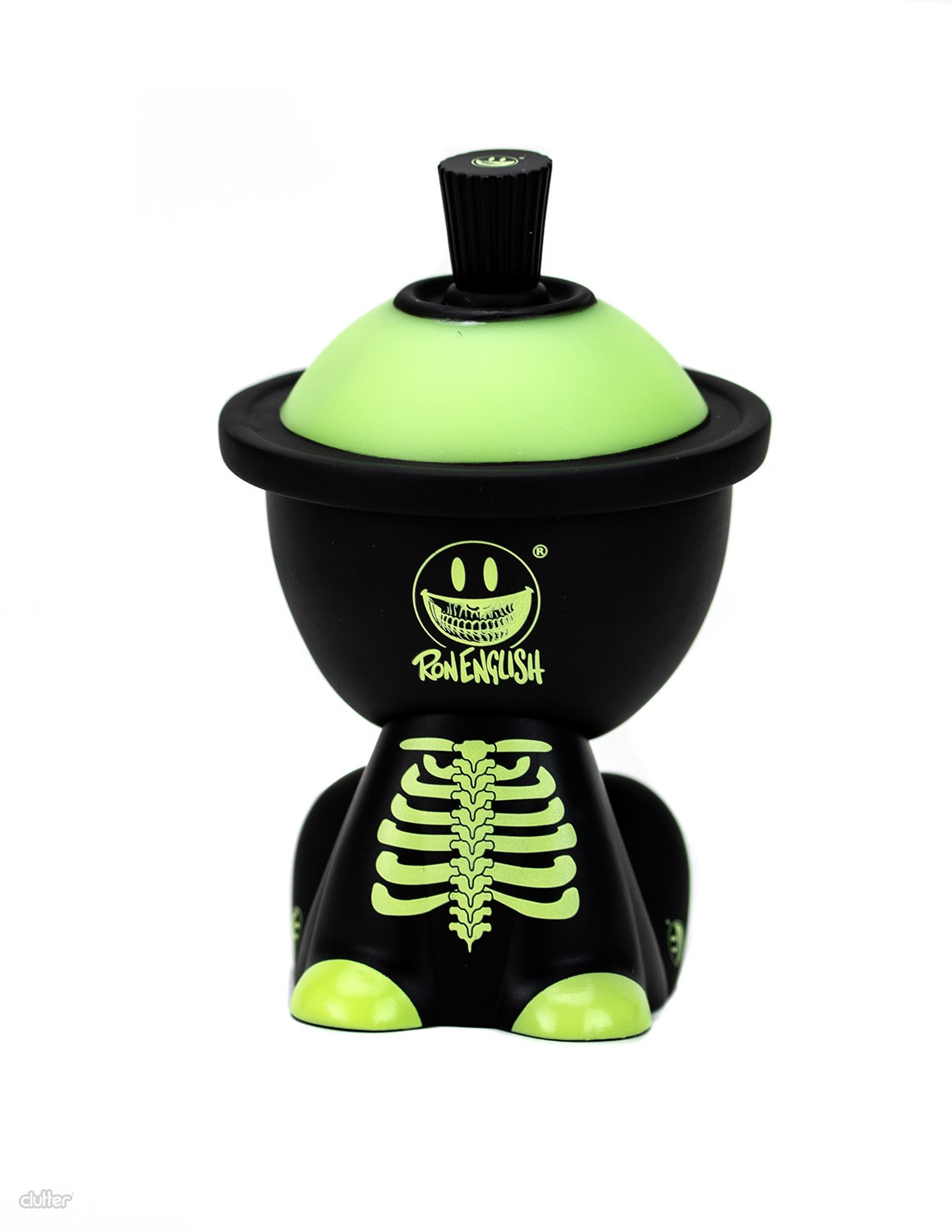 Clutter Studios Grinbot GID Collectible Figure  (Prototype Shown) View 13