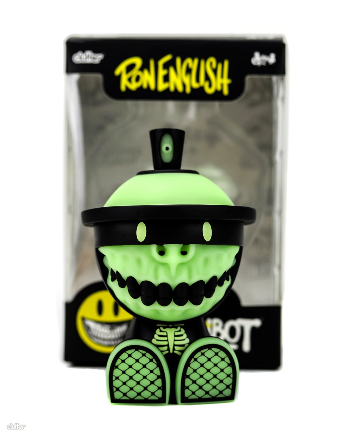 Clutter Studios Grinbot GID Collectible Figure  (Prototype Shown) View 16