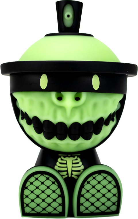 Clutter Studios Grinbot GID Collectible Figure  (Prototype Shown) View 21