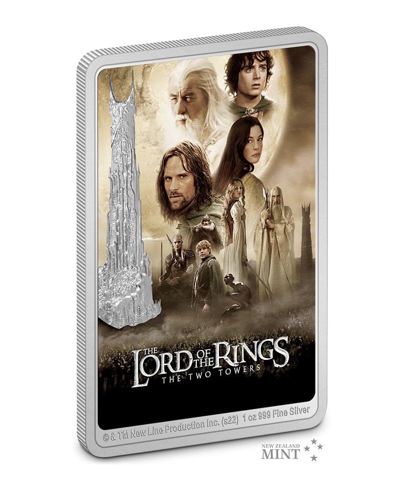 The Lord of the Rings: The Two Towers Movie Poster 1oz Silver Coin
