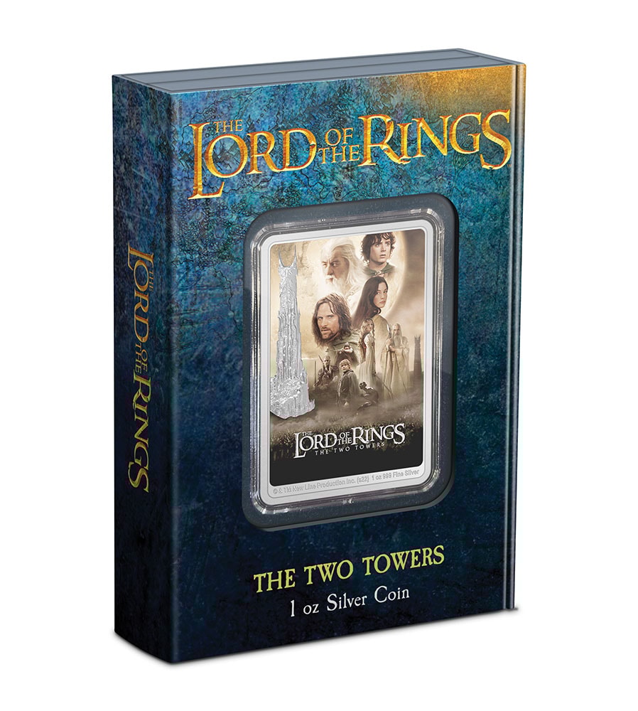 The Lord of the Rings: The Two Towers Movie Poster 1oz Silver Coin