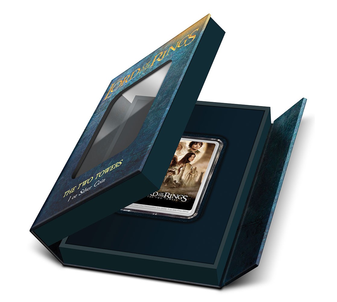 The Lord of the Rings: The Two Towers Movie Poster 1oz Silver Coin