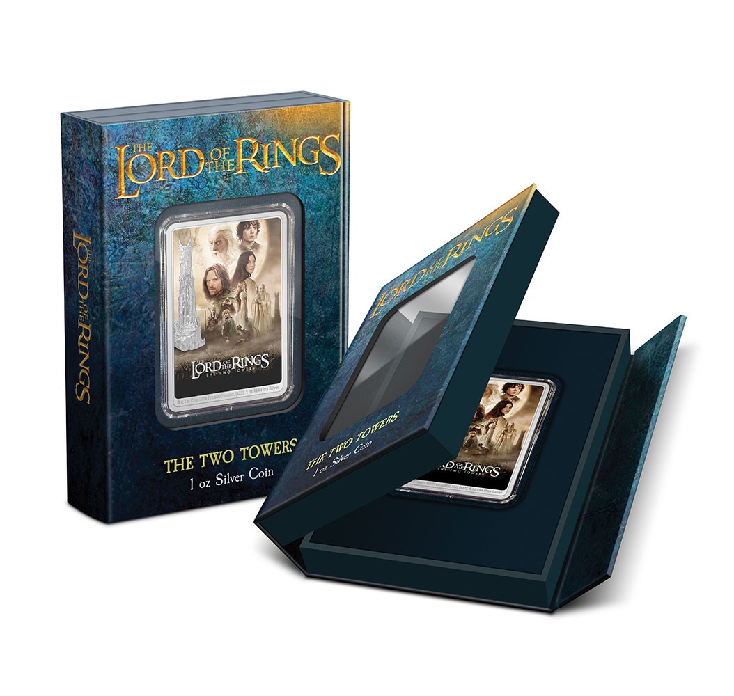 The Lord of the Rings: The Two Towers Movie Poster 1oz Silver Coin