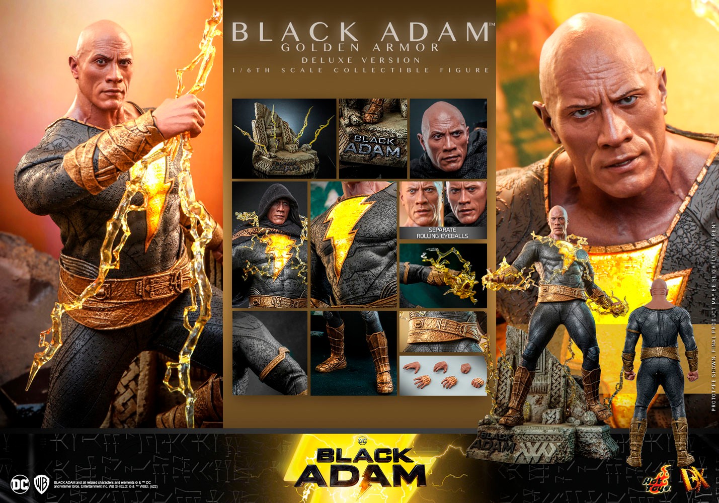 Black Adam (Golden Armor) (Deluxe Version) (Prototype Shown) View 18