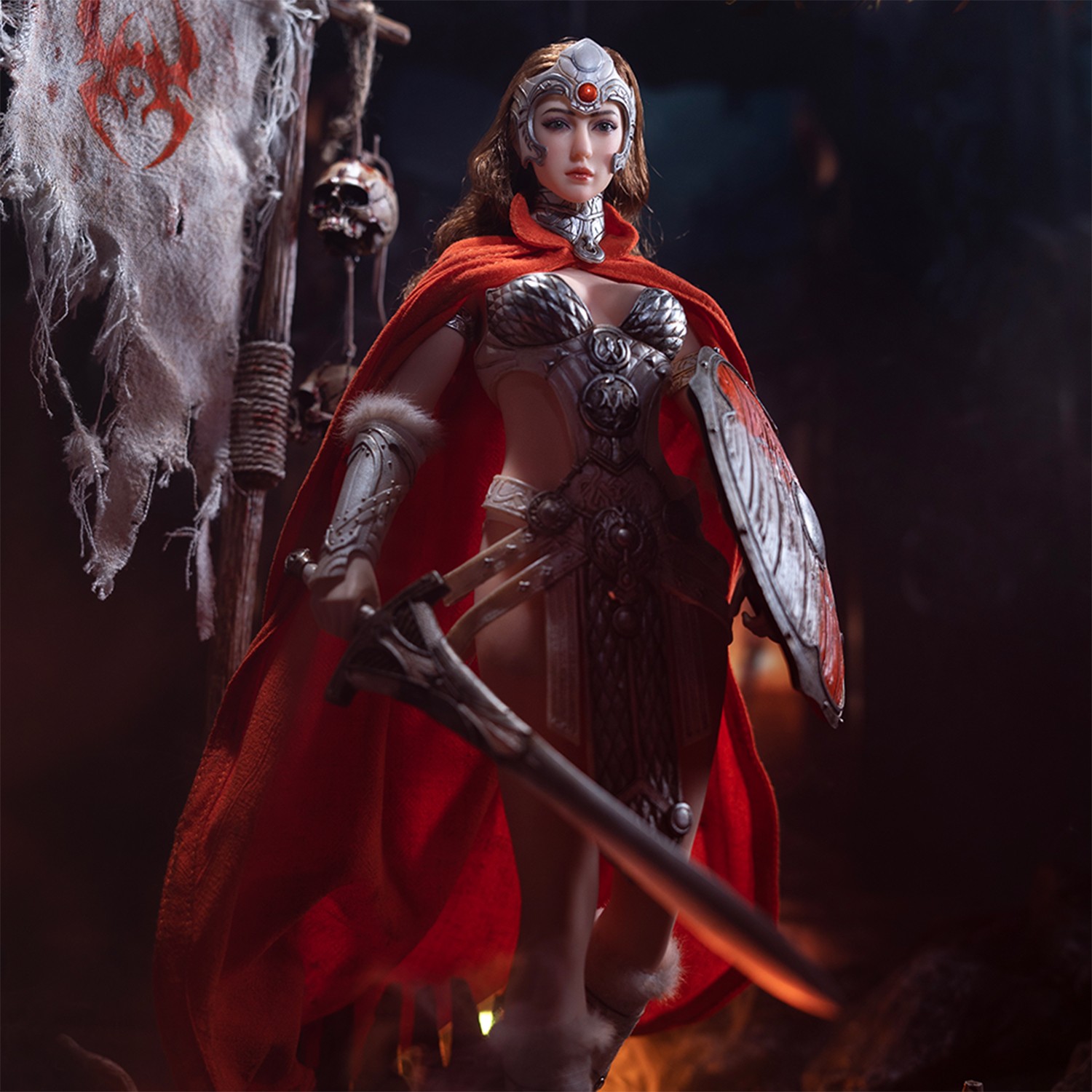 TBLeague 1/6 Celtic Bravery Wildheart Silver Female Figure