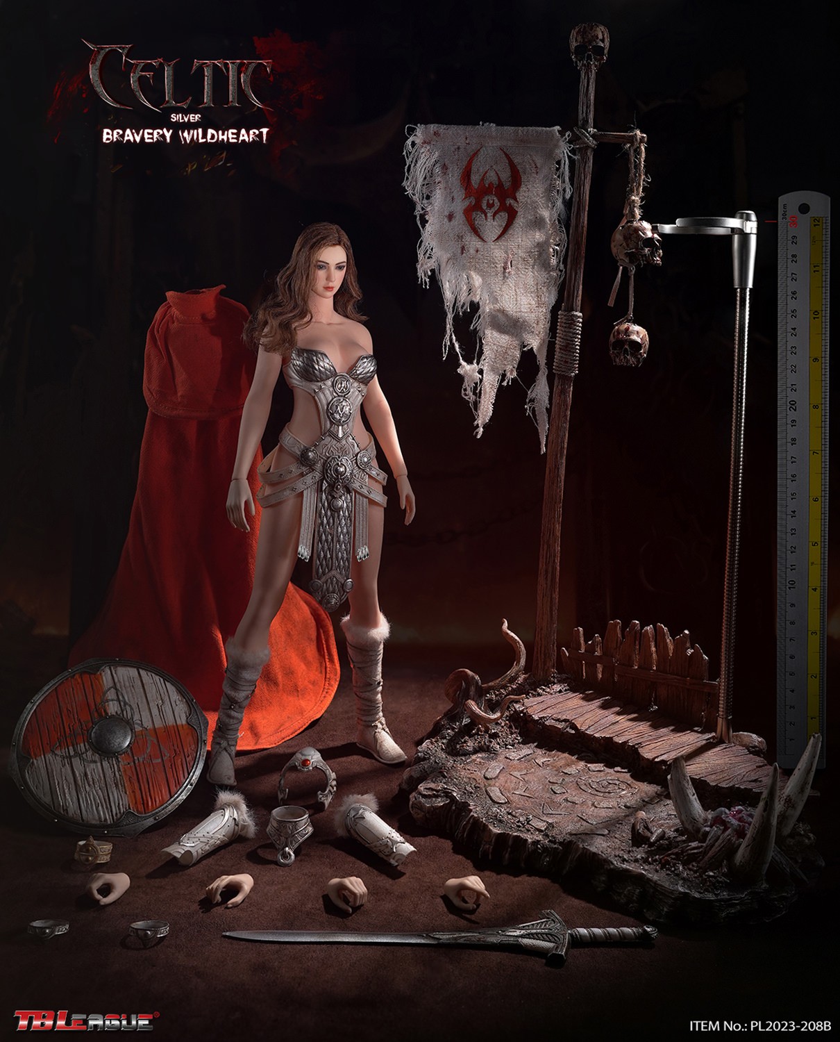 TBLeague 1/6 ケルティック・ブレーヴァリィワイルドハートゴールド. Celtic Bravery Wildheart (Golden) Sixth Scale Figure by