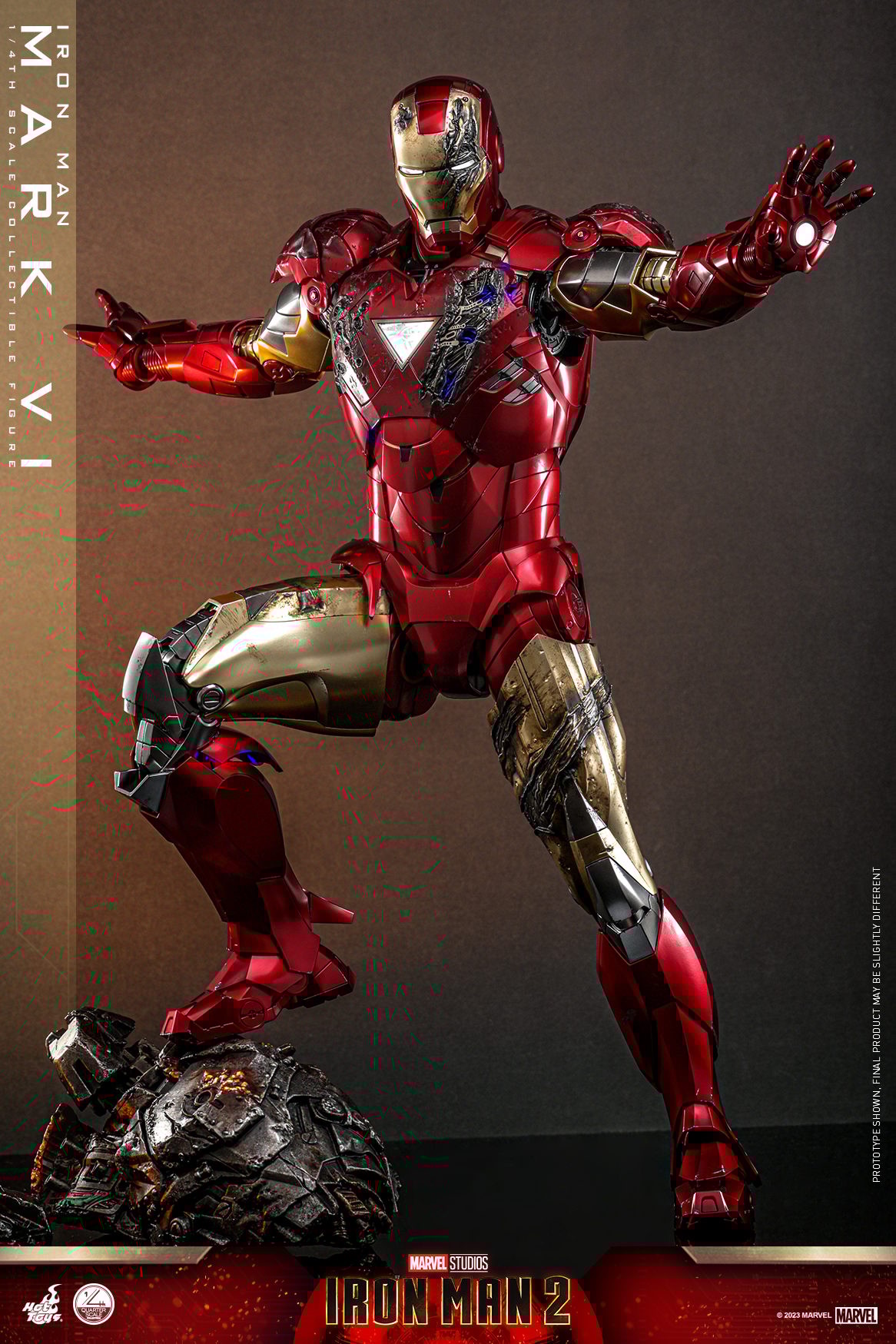 Hot toys quarter store scale iron man