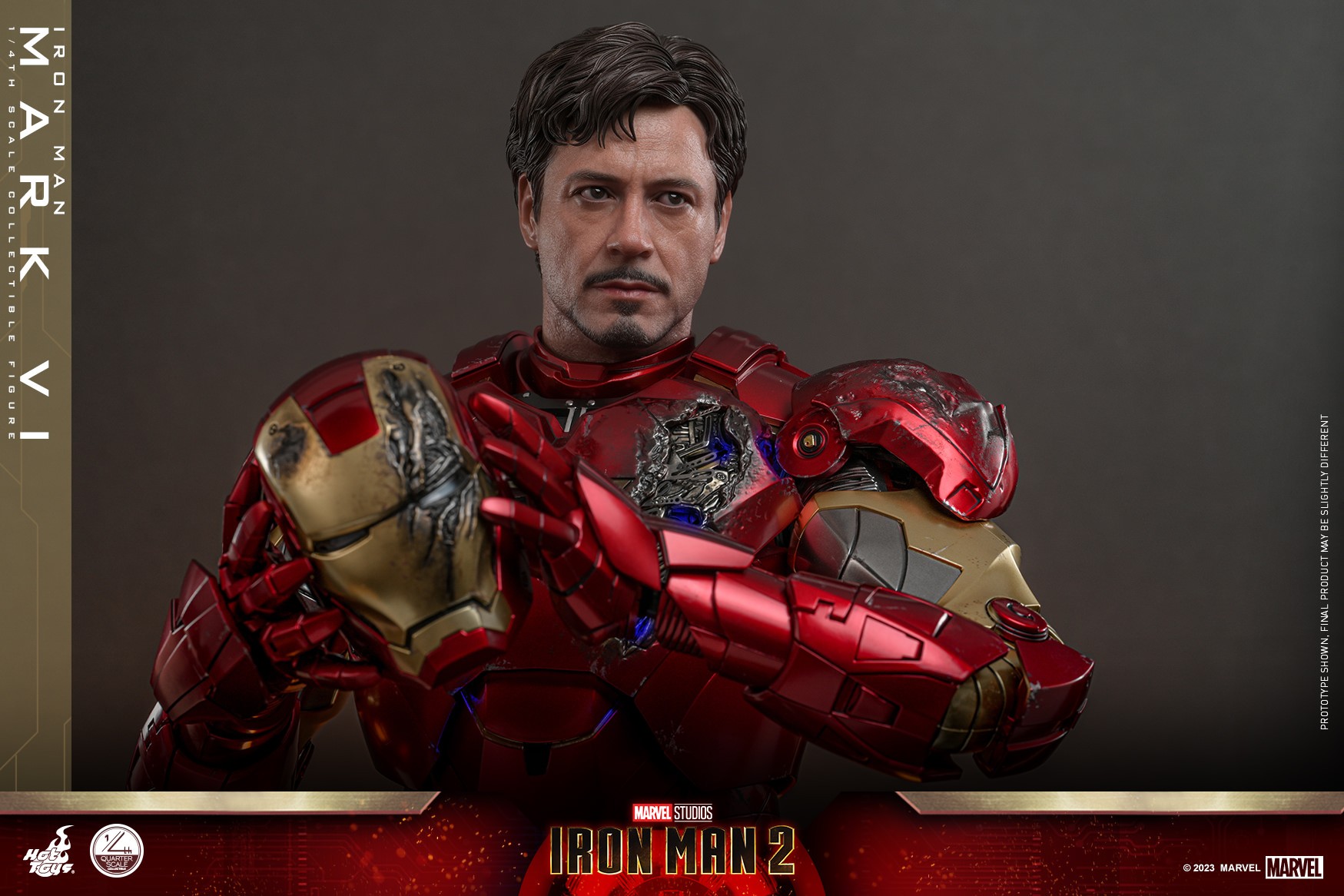 お買い得商店街 Iron Man Mark VI Quarter Scale Collectible Figure by Hot アメコミ