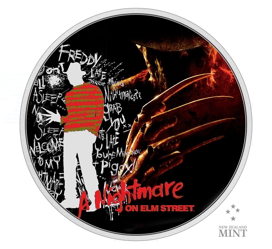 A Nightmare on Elm Street 1oz Silver Coin- Prototype Shown