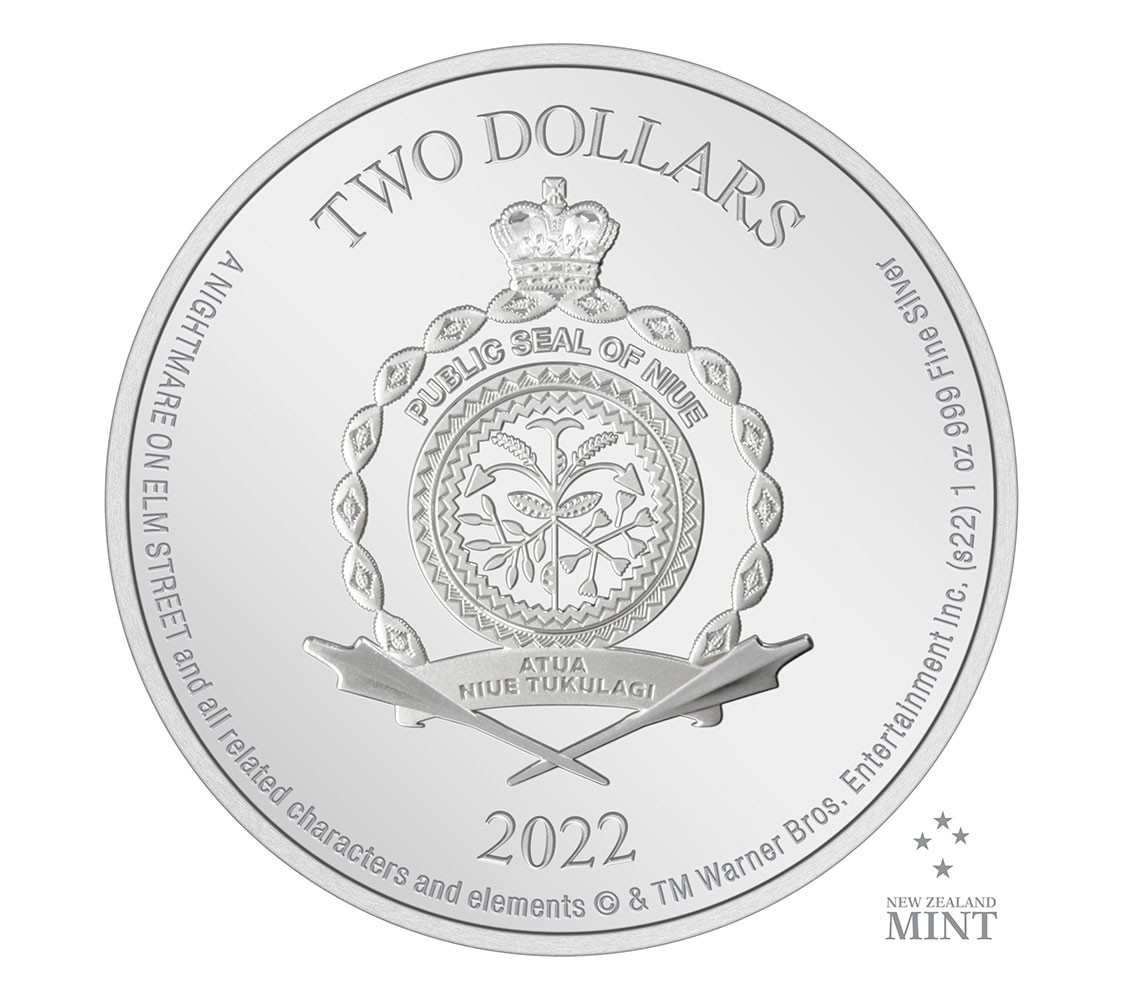 A Nightmare on Elm Street 1oz Silver Coin- Prototype Shown