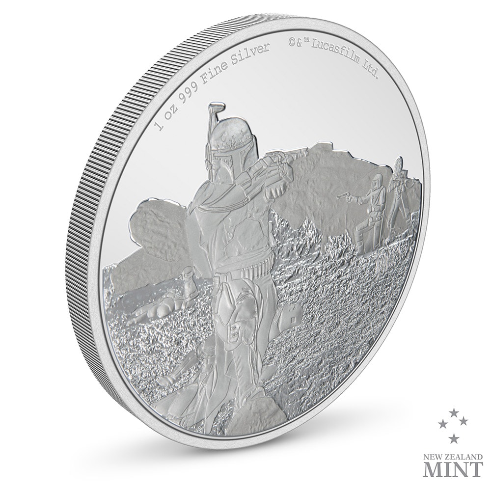 Boba Fett 1oz Silver Coin (Prototype Shown) View 3