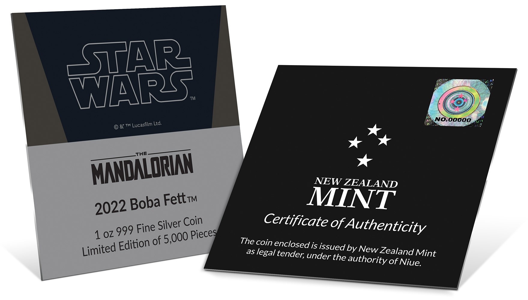 Boba Fett 1oz Silver Coin (Prototype Shown) View 6
